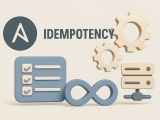 Ansible logo illustrating idempotency in automation